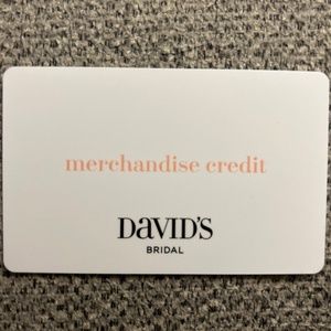 David’s Bridal  store credit